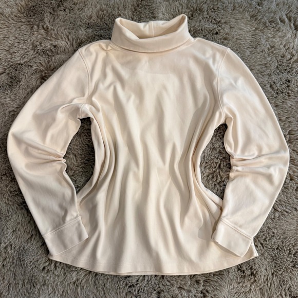 LL Bean Tops - LL Bean Women's Long Sleeve Turtleneck Top Soft Comfy Casual Beige